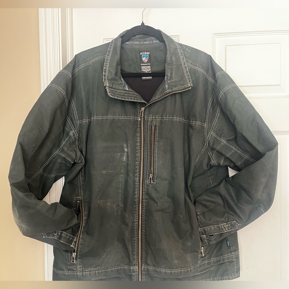 Kuhl Jacket Men’s XL Gunmetal Full Zip Burr Fleece Lined